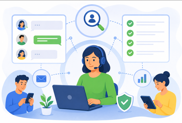 non-voice support customer service